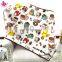 Panel Print Coral Fleece Blanket Cartoon Design Flannel Blanket