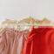 2020 autumn and winter new baby girl bottoming shirt wild warm newborn solid color