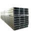 50 mm lightweight slotted c lipped channel c purlin gi c channel for rack