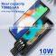 High capacity 10000mAh built-in cable power bank fast charging PD18W max with built in cable