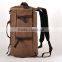high quality mutifunctional canvas duffle bag sports outdoor travel backpack
