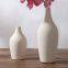 Biscuit Firing Minimalism Creative Hand Made White Large Ceramic Vase Decoration For Living Room