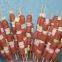 Hot dog marshmallow skewers