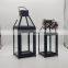 High-quality Customized Black Decorative Lantern Candle Metal Glass Lanterns For Home Decor