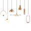 Chandelier Modern home clear smoke globe art glass bowl hanging ball lamp chandelier light led pendant lights