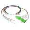 12 Color Fiber Cores Bundle Pigtail Single Mode  Sm 9/125 G652D G657A SM SC12 core  fiber pigtail