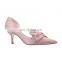 Women bow tie design low heels pumps sandals shoes ladies footwear other colors are available