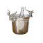 New Design Metal Stainless Steel Wine Cooler & Wine Chiller Hot Sale Deer Head Decorative Ice Bucket For Bar