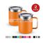 10oz Custom Logo Travel Coffee stainless Steel Wine Thermos Mugs with Handle
