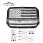 2019 Durable Polyester UV Protection Mesh Top Sunshade Net Cover for Jeep Wrangler JK 2 Door USA Flag