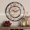 New Technique Home Decor Creative Retro Industrial Style Handmade Bracket Clock Circular Single-Sided Wall Clock