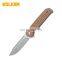 New D2 Material Camping Blade Folding knife high quality outdoor gift lightweight carbon fiber handle pocket knife
