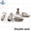 Double seal flow through valve stem tire caps, Inflate thru for high pressure truck car RV semi bus tires inflate tires