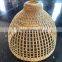 Hot Sale Bamboo Hanging Lamp Pendant Light Asian Oblong Repurposed Fish Trap Ceiling Lamp High Quality Vietnam Supplier