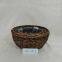 Brown Wicker?basket Hanging Flower Pots Plant Storage Basket