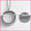 22mm Floating Locket Plates for Glass Memory Lockets 316L Stainless Steel