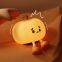 Cute Silicone Kids Night Light Dimmable Pumpkin Clapping Nursery Kids Night Light Rechargeable Bedside Touch Lamp Gift Halloween