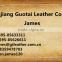 Genuine crocodile pattern pu coated cow leather