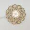 Solid wood 3D creative LED small night light Lamp Romantic flower of life crystal ornaments base bedroom Lights
