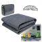 Tapetes de ch?o para caravana, toldos para acampamento ao ar livre, carpetes para barracas em azul cinza de HDPE com orelhas metálicas para acampamento ao ar livre 240gsm