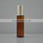 cosmetic packaging 10ml amber lip balm containers roll on glass bottles