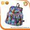 2016 Wholesale fashion backpack with flower imprint student bags
