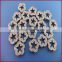 10mm Full Rhinestones Plum 10mm Diamond Slide Plum Flower Charm Metal Jewelry Crafts Wholesale