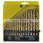 Round Shank Nitride Coated HSS Straight Shank Twist Drill Bits