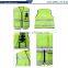 high visible red/yellow/green reflective vest