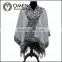 Hot Sale Women's Fashion Wool Coat Ladies' Noble Elegant Cape/Shawl. ladies poncho wrap scarves coat