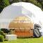 Geodesic dome tent Event dome tent White PVC cover 100 person Dome mode tent for sale