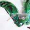 Big Beautiful Design Feather Mask Green Cock Feather Mask With Pearl For Carnival Mask And Birthday Party Decorations