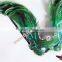 Big Beautiful Design Feather Mask Green Cock Feather Mask With Pearl For Carnival Mask And Birthday Party Decorations