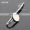 High Polished Iron Plated Silver Long Handle Letter Knife For Reading Wholesale Round Metal Blank Bookmark