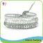 Fashion jewelry gemstone blue jade leather bracelet hot sales                        
                                                                                Supplier's Choice