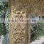 Luxury Hand Carved Beige Travertine Fireplace