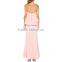 2016 Ladies Sex Prom Dress Off Shoulder Satin Breathable
