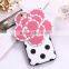 for iphone 6 hybrid shockproof tpu case cover diamond flowers