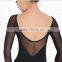 adult 3/4 sleeves mesh ballet leotards women sexy ballet leotard BL574