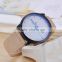 Simple Design Watch Leather Strap Custom Logo Lady Wrist Watch Dial Engraving