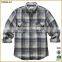 Men mercerized cotton or TC long sleeve loose fit lattice dress shirts