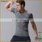 Hot Sell Dry Fit 100% Polyester Men's Sports Runing T-Shirts Put On Your Own Logo