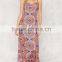 Jersey Psychedelic Print Maxi Dress Women 2016