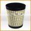 British European leather + metal paint trash barrels creative trash container shipping stylish rooms bucket