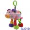 Funny fish baby bed hanging toy fabric musical mobile toy