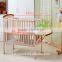 New Design Hot Portable Pine Wood Folded Bed Cot Wooden Baby Bed