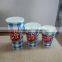disposable single wall juice paper cup with lid