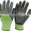 3/4 double coated work gloves with latex and outer nitrile secondary palm