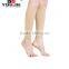 Elastic medical support stockings with knitted