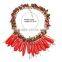 New Occident Style fashion exaggerate Chili Tassels Handmade luxury Clavicle necklace